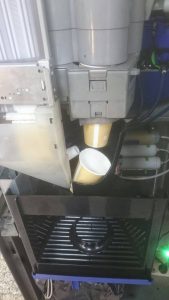 cup stuck in vending machine